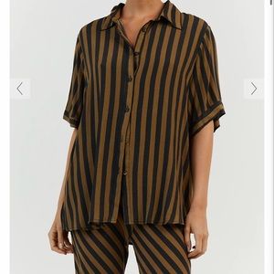 Dissh CLEMENCE MOSS STRIPE VISCOSE Size 6